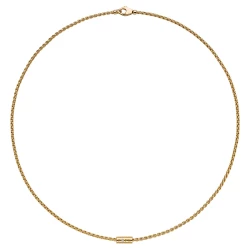 Fope Aria Yellow Gold Wide Diamond Rondel Necklace