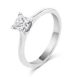 Freya Platinum 0.70ct Princess Cut Diamond Ring