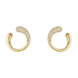 Georg Jensen 18ct Yellow Gold & Diamond Mercy Stud Earrings - 1636B