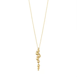 Georg Jensen Moonlight Grapes 18ct Yellow Gold & Diamond Long Necklace