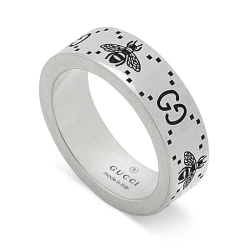 Gucci Signature Silver 6mm Ring