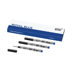 Montblanc 3 Rollerball Refills Medium Royal Blue