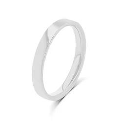 Platinum Flat Court 2.5mm Wedding Ring