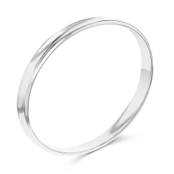 Silver 8mm Oval Bangle