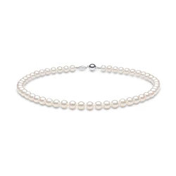 Yoko London Classic 18ct White Gold 8-9mm Freshwater Pearl 18" Necklace