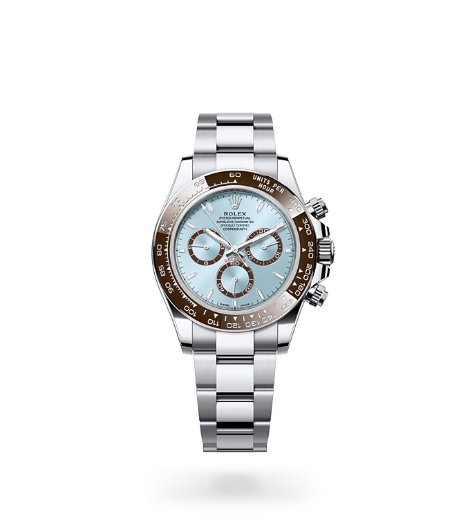 Rolex Cosmograph Daytona, Oyster, 40mm, platinum, m126506-0001 at Baker Brothers