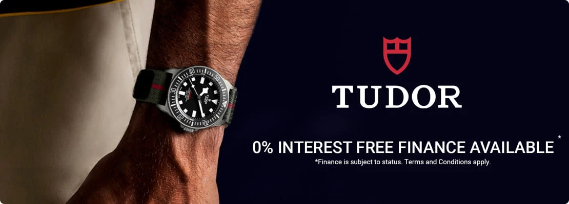0% interest free finance available on selected Tudor watches, terms and conditions apply.