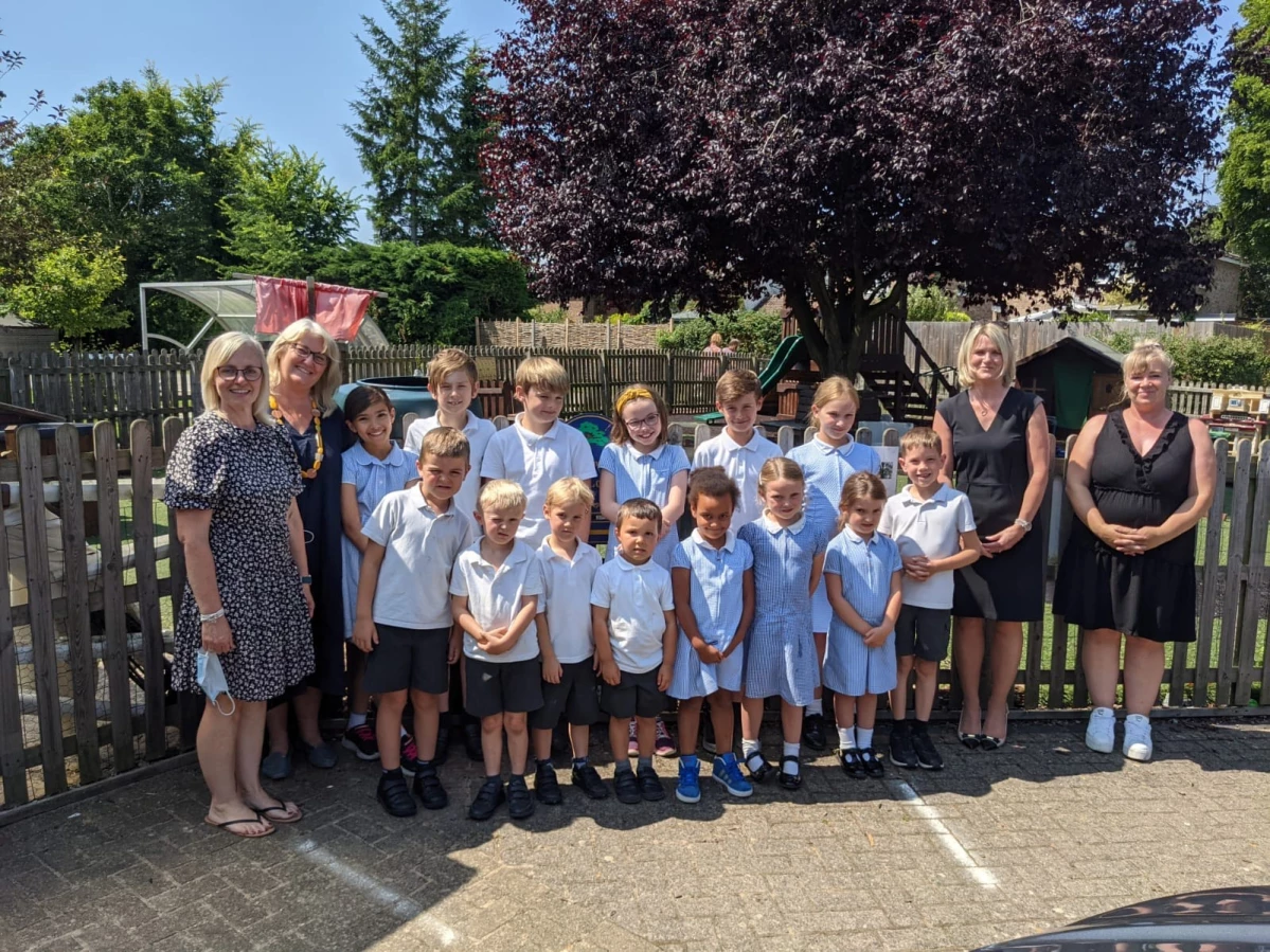Carlton CofE Primary School teachers, students and Baker Brothers team End of Year Picnic Winners