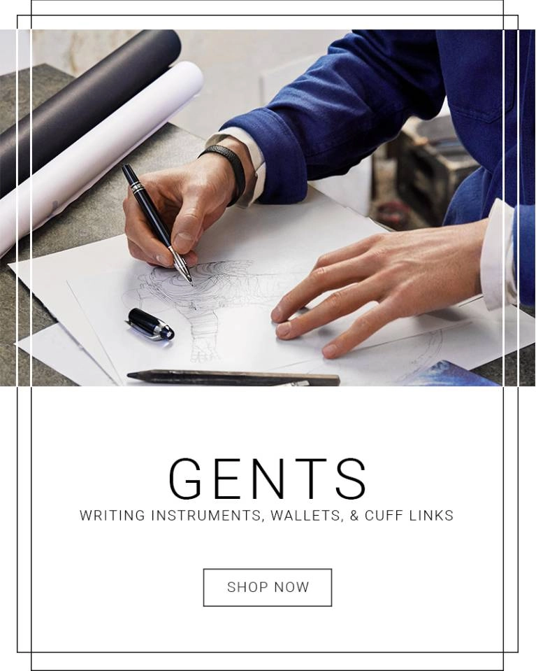 Mont Blanc writing instruments that add a level of sophistication to a gents look