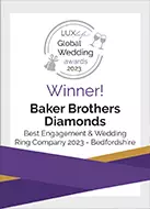 Global Wedding Awards Winner - Best Engagement & Wedding Ring Company 2023