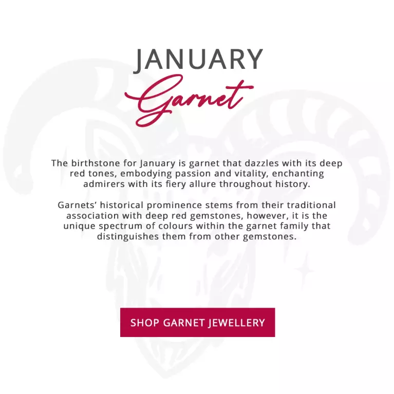 January birthstone - garnet