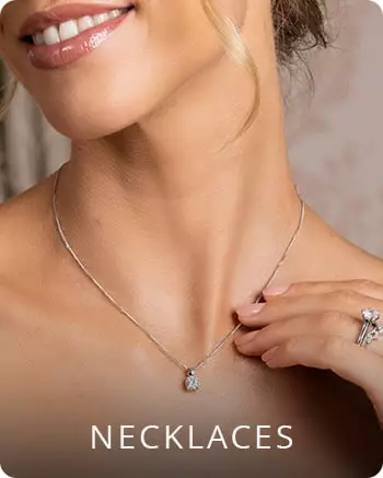 Necklaces for the bride at Baker Brothers