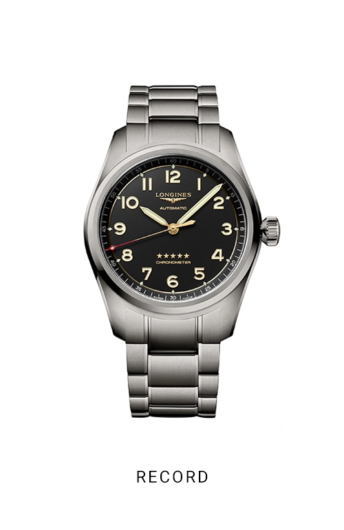An image of a Record watch by Longines