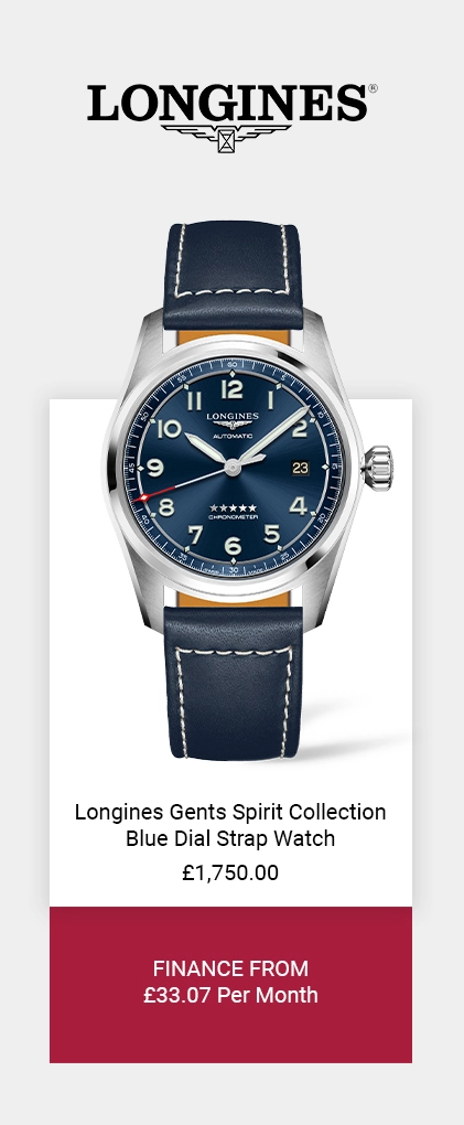 Longines Gents Spirit Collection Blue Dial Strap Watch - 40mm