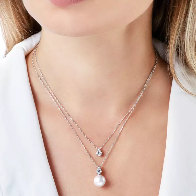 Stunning pearl pendants by YOKO London
