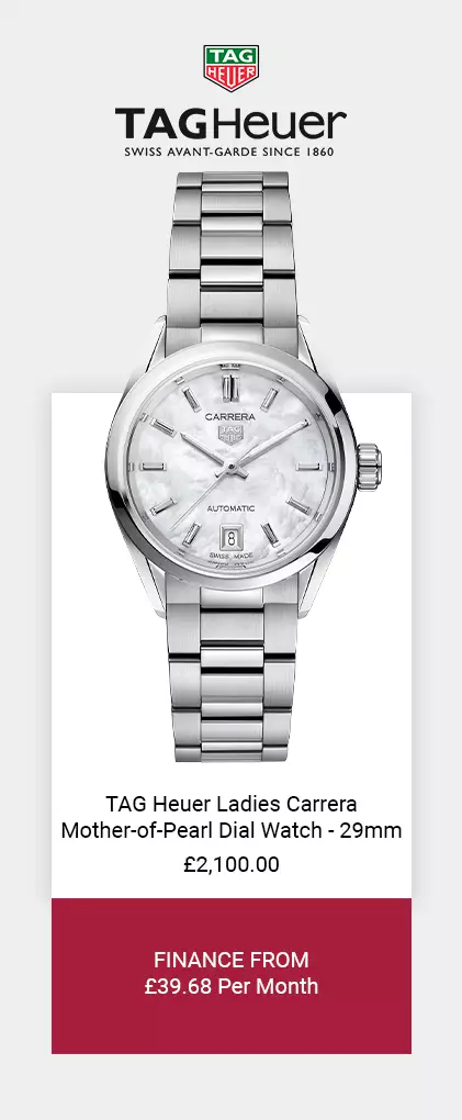 TAG Heuer Ladies Automatic Carrera Mother-of-Pearl Dial Watch - 29mm