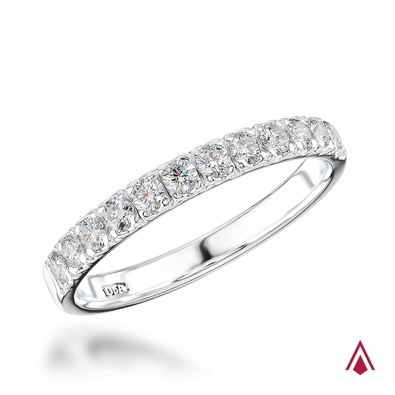Platinum Skye Eternity Diamond Wedding Ring - 0.33ct