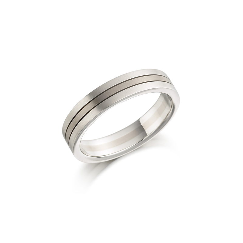 Christian Bauer Platinum & 18ct Gold Wedding Ring - 5mm