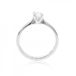 Platinum & Diamond Single Stone Ring - 0.50ct