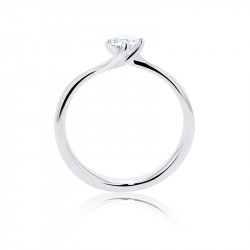 Amelia Collection Platinum & Diamond Solitaire Ring - 0.23ct