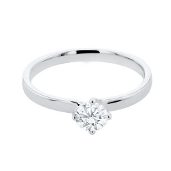 Athena Collection Platinum & Diamond Solitaire Ring - 0.36ct