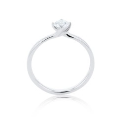 Athena Collection Platinum & Diamond Solitaire Ring - 0.36ct