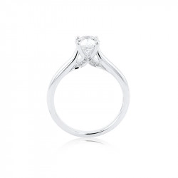 Alecia Collection Platinum & Diamond Ring - 0.90ct