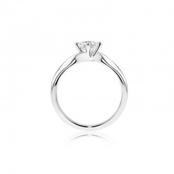 KC Collection Platinum & Diamond Solitaire Ring - 0.71ct