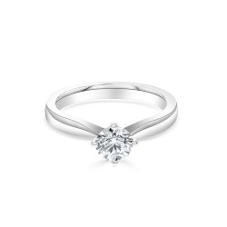 Athena Collection Platinum & Diamond Solitaire Ring - 0.71ct