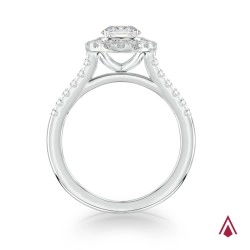 Platinum Skye Engagement Cluster Design Ring - 0.40ct