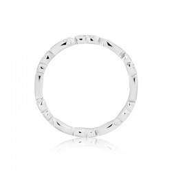 18ct Gold & Diamond Wave Design Wedding Ring
