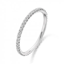 Platinum Full Diamond Set Wedding Ring