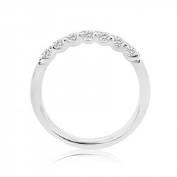 Platinum Diamond Claw Set Wedding Ring - 0.50ct