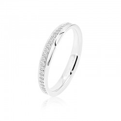 Twisted Platinum & Diamond Wedding Ring