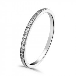 Ladies Platinum 1.5mm Diamond Wedding Ring