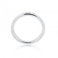 Platinum 3.2mm Channel Set Diamond Wedding Ring
