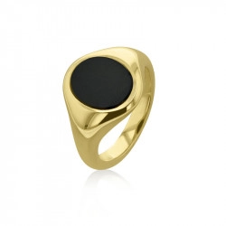 9ct Yellow Gold & Onyx Signet Ring