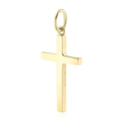 18ct Yellow Gold Solid Cross Pendant
