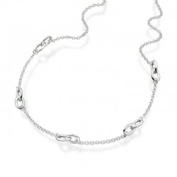 Silver 32" Trace Chain & Interlocking Tear Links