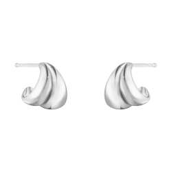 Georg Jensen Silver Curve Collection Stud Earrings