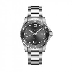 Longines Gents Hydroconquest Automatic Grey Dial Watch - 41mm