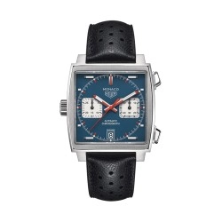 TAG Heuer Monaco Collection Blue Dial Strap Watch - 39mm