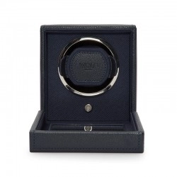 Wolf Cub Watch Winder With Cover Box - Navy
