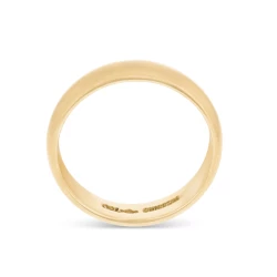 18ct Rose Gold Satin Finish 4.5mm Wedding Ring