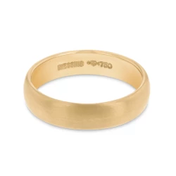 18ct Rose Gold Satin Finish 4.5mm Wedding Ring