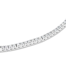 18ct White Gold 7.32ct Diamond Line Collar