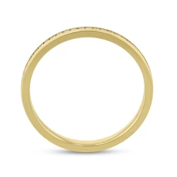 18ct Yellow Gold 0.27 Brilliant Cut Diamond Full Channel Set Wedding Ring