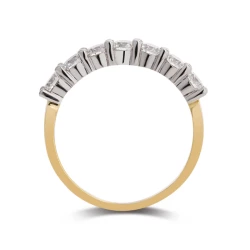18ct Yellow Gold 0.70ct Sapphire & Diamond Ring Upright