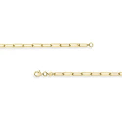 18ct Yellow Gold Open Oval Link Bracelet Clasp