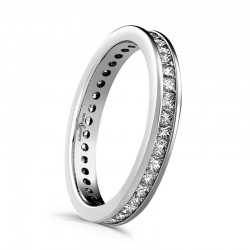 Ladies 18ct White Gold Princess Cut Diamond Ring - 1.00ct